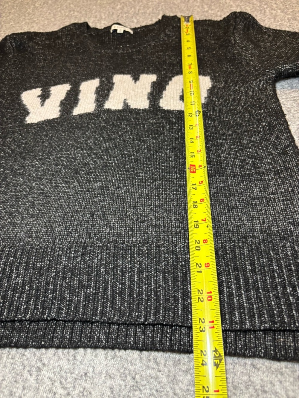 Z Supply Women’s XS Serene Vino Long Sleeve Sweater Heather Black Crewneck Cozy - Picture 8 of 9